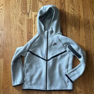 Nike Light Gray Full-Zip Hoodie